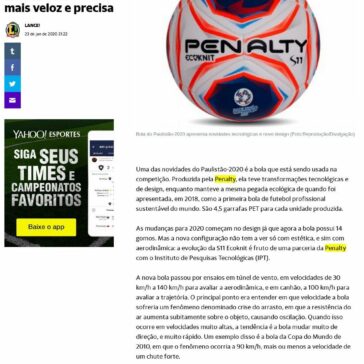 Ecológica e com nova tecnologia, bola do Paulistão é mais veloz e precisa – Yahoo!