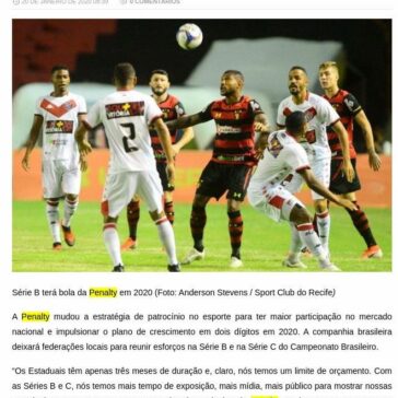 Penalty muda plano por maior nacionalização · Notícia · Máquina do Esporte – Dica do Tio