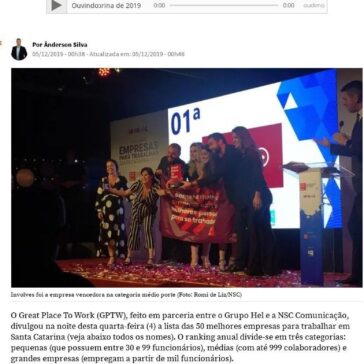 Quais são as melhores empresas para trabalhar em Santa Catarina de 2019 – NSC Total