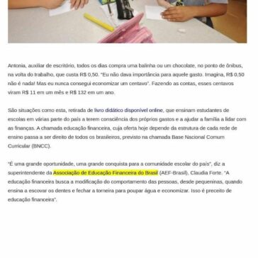 Educação financeira chega ao ensino infantil e fundamental em 2020 – Mix Vale