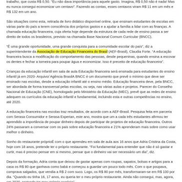 Educação financeira chega ao ensino infantil e fundamental em 2020 – Jornal Preliminar