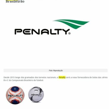 Penalty será a fornecedora de bolas das séries B e C do Brasileirão – Portal MakingOf