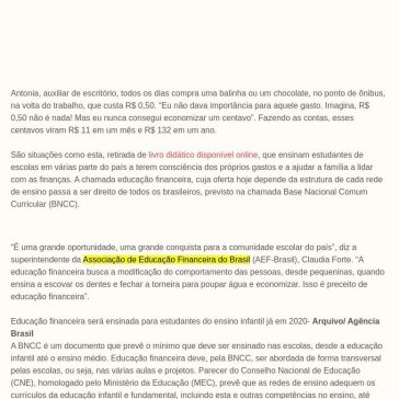 Educação financeira chega ao ensino infantil e fundamental em 2020 – Diário do Povo