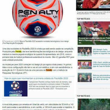 Ecológica e com nova tecnologia, bola do Paulistão é mais veloz e precisa – Press From