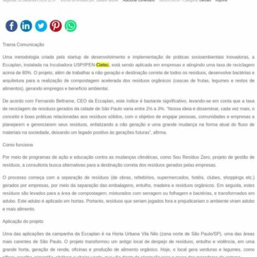 Projeto de gestão de resíduos gera 80% de taxa de reciclagem – SEGS