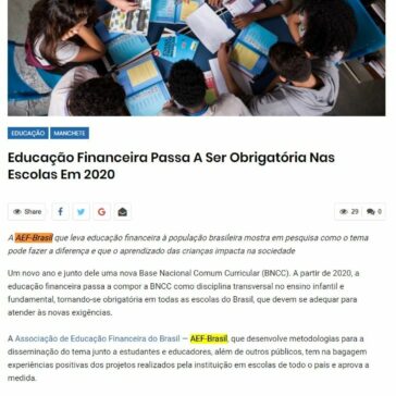 Educação Financeira passa a ser obrigatória nas escolas em 2020 – Jornal Orla Sul