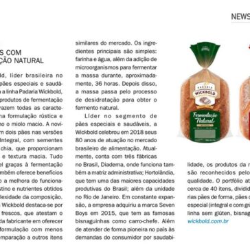 Wickbold lança pães com fermentação natural – Food Ingredients Brasil
