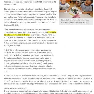 Educação financeira chega ao ensino infantil e fundamental em 2020 – Aqui Acontece