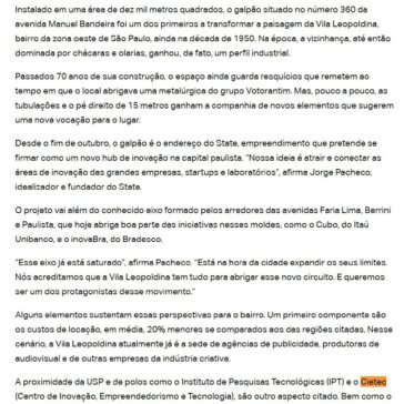 Um antigo galpão da Votorantim abriga novo hub de inovação de SP – Neo Feed
