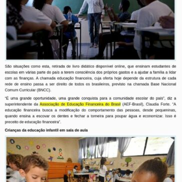 EDUCAÇÃO FINANCEIRA CHEGA AO ENSINO INFANTIL E FUNDAMENTAL EM 2020 – News Rondônia