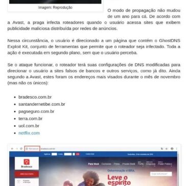GhostDNS: malware que muda DNS de roteadores mira bancos e Netflix – Blog do Daniel Braz