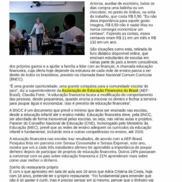 Educação financeira chega ao ensino infantil e fundamental em 2020-  Jornal Correio do Povo de Alagoas