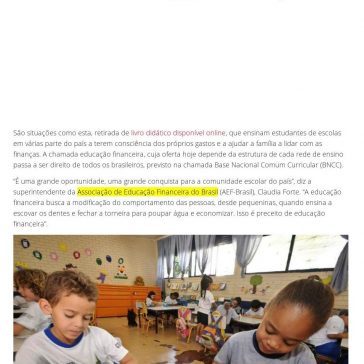 Educação financeira chega ao ensino infantil e fundamental em 2020 – Isto É (On-line)