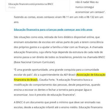 Educação financeira chega ao ensino infantil e fundamental em 2020 – R7