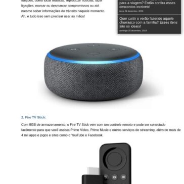 Essa lista dos eletrônicos mais vendidos da Amazon vão facilitar a sua vida! – Ana Maria (UOL)