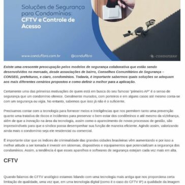 Soluções de Segurança para Condomínios: CFTV e Controle de Acesso – Eletricista Florianópolis