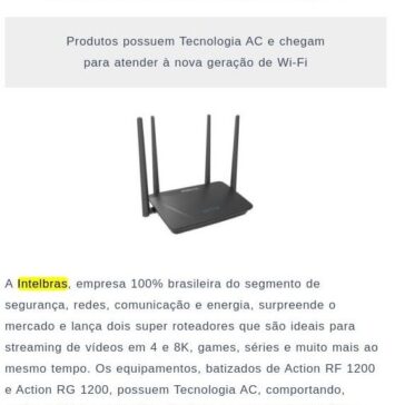 Intelbras lança roteadores de alto desempenho ideais para streaming de vídeos em 4k e 8K, séries e games – Call to Call