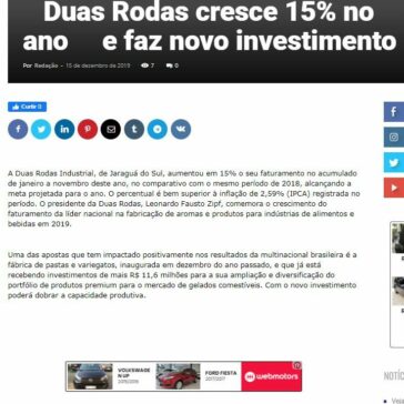 Duas Rodas cresce 15% no ano e faz novo investimento – O Povo de Sepetiba