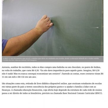 Educação financeira chega ao ensino infantil e fundamental em 2020 – Cruzeiro do Sul (On-line)