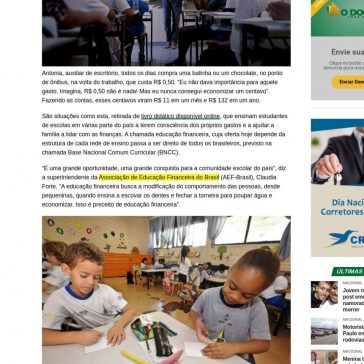 Educação financeira chega ao ensino infantil e fundamental em 2020 – O Documento