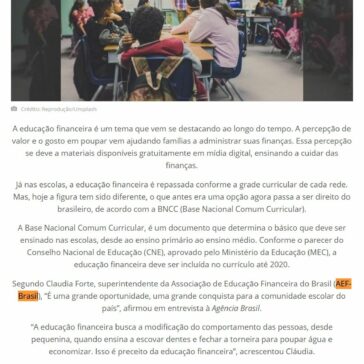 Educação financeira será ensinada no primário e no fundamental em 2020 – Eu quero investir