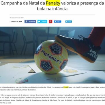 Campanha de Natal da Penalty valoriza a presença da bola na infância – Ad Online
