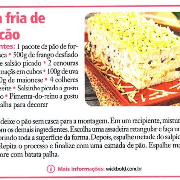 Torta fria de salpicão – Malu