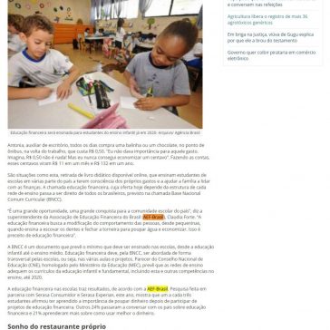 Educação financeira chega ao ensino infantil e fundamental em 2020 – Hoje em Dia (On-line)