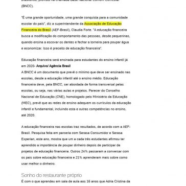 Educação financeira chega ao ensino infantil e fundamental em 2020 – BOL Notícias