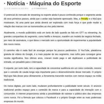OTT deve mudar anúncios no esporte · Notícia · Máquina do Esporte – Dica do Tio