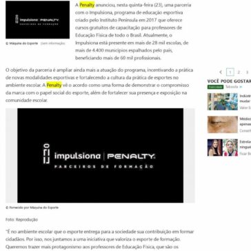 Penalty se une a programa e mira professor de Educação Física – MSN Brasil