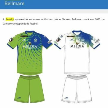 Penalty divulga as novas camisas do Shonan Bellmare – Show de Camisas