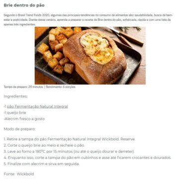 Brie dentro do pão – Jefferson de Almeida