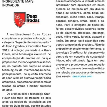 Granflavor é eleito o ingrediente mais inovador na FI Innovation Awards – Food Ingredients Brasil