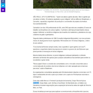 ONG promove economia da floresta e faz ponte entre indígenas e empresas – Yahoo!
