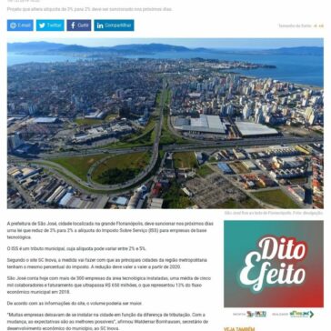 São José reduz ISS para empresas de tecnologia – Baguete