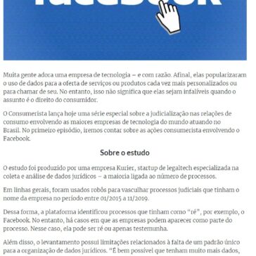 Por que os consumidores estão processando o Facebook pela inclusão (indevida) nos cadastros de inadimplentes? – O Consumerista