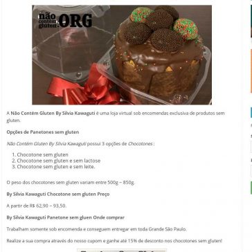 6 Panetones sem gluten – Opções: panetone sem lactose e sem leite – NaoContemGluten.ORG