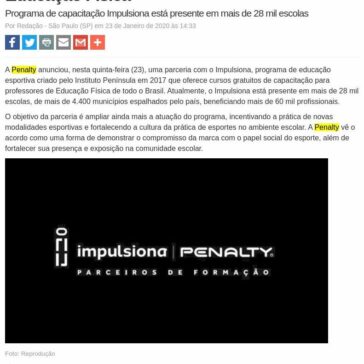 Penalty se une a programa e mira professor de Educação Física – Máquina do Esporte