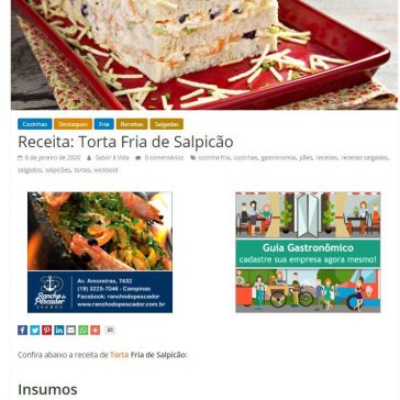 Receita: Torta Fria de Salpicão – Sabor à Vida Gastronomia