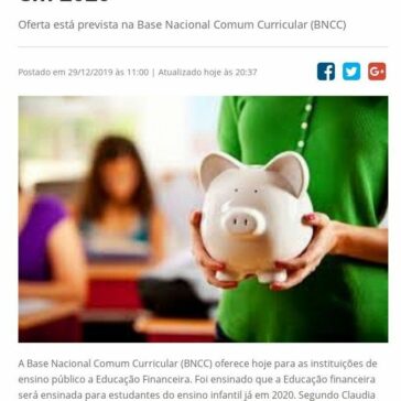 Educação Financeira chega ao ensino infantil e fundamental em 2020 – Portal da Cidade