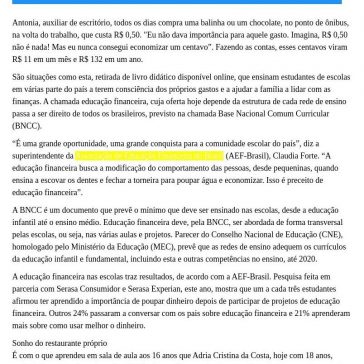 Educação financeira chega ao ensino infantil e fundamental em 2020 – Leia Mais BA