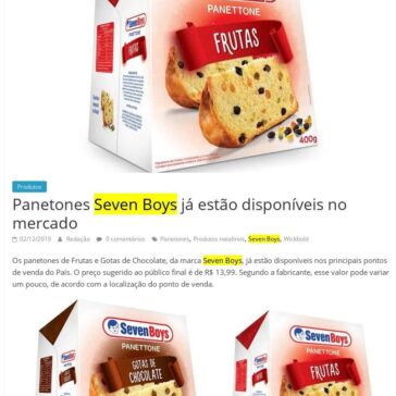 Panetones Seven Boys já estão disponíveis no mercado – Comida de Sampa