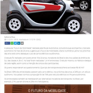 Veículos elétricos e autônomos são o futuro da mobilidade urbana, aponta estudo – Isto É Dinheiro (On-line)