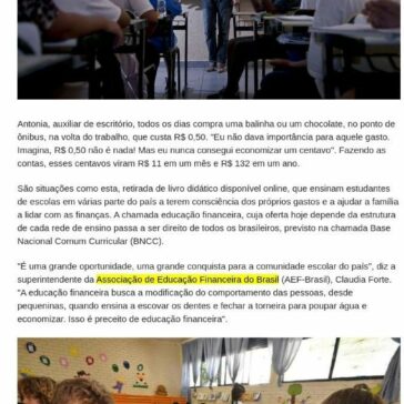 Educação financeira chega ao ensino infantil e fundamental em 2020 – Tribuna MS