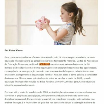 Artigo| A importância da educação financeira na infância – Tribuna do Planalto