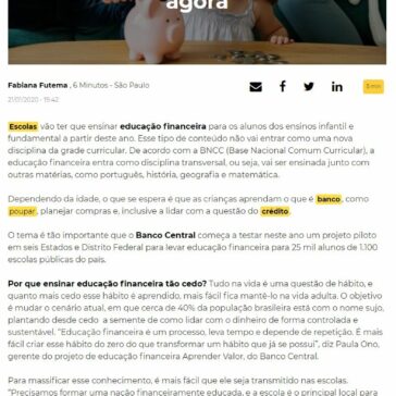 Quanto mais cedo melhor: escolas vão ter que ensinar educação financeira a partir de agora – 6 Minutos