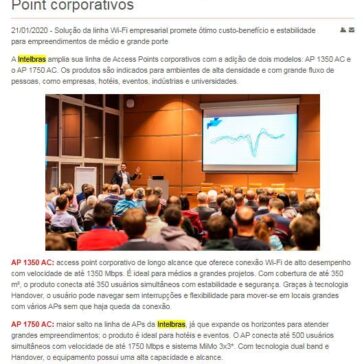 Intelbras lança dois novos modelos de Access Point corporativos – Mundo Digital