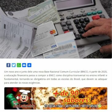 Educação Financeira passa a ser obrigatória nas escolas em 2020 – Comando Notícia Comendo Notícia