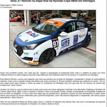 Sena Jr / Roncen na etapa final da Hyundai Copa HB20 em Interlagos – Motor Online